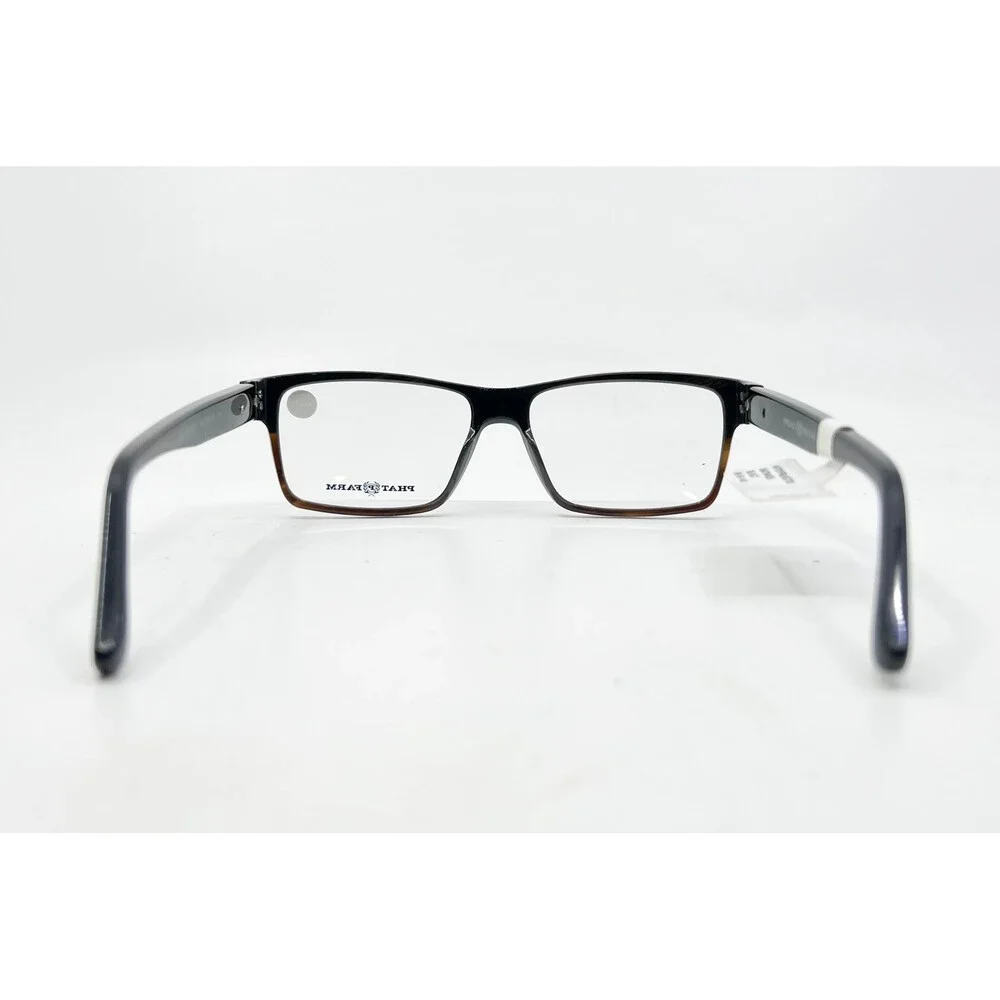 Phat Farm Eyeglass Frames Mens Black Rectangular 701 BLKGT 55-15-140